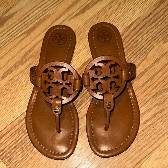 COPY - Tory Burch Brown Miller Sandals Size 7.5 - Picture 1 of 2